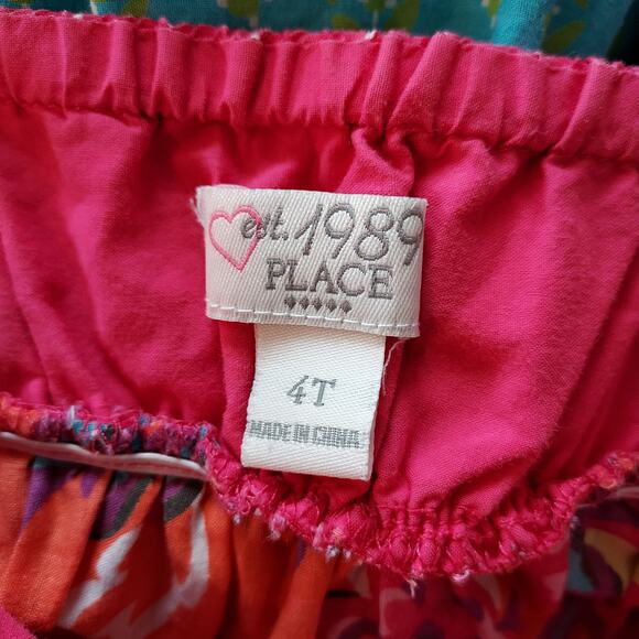 🔴3/$20 Children's Place Colorful Print Summer Dress Size 4T - Picture 7 of 8